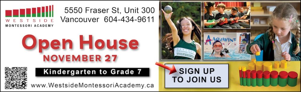 WMA Open House Oct. 27 https://www.cognitoforms.com/WestsideMontessoriAcademy1/WestsideMontessoriAcademyOpenHouse2